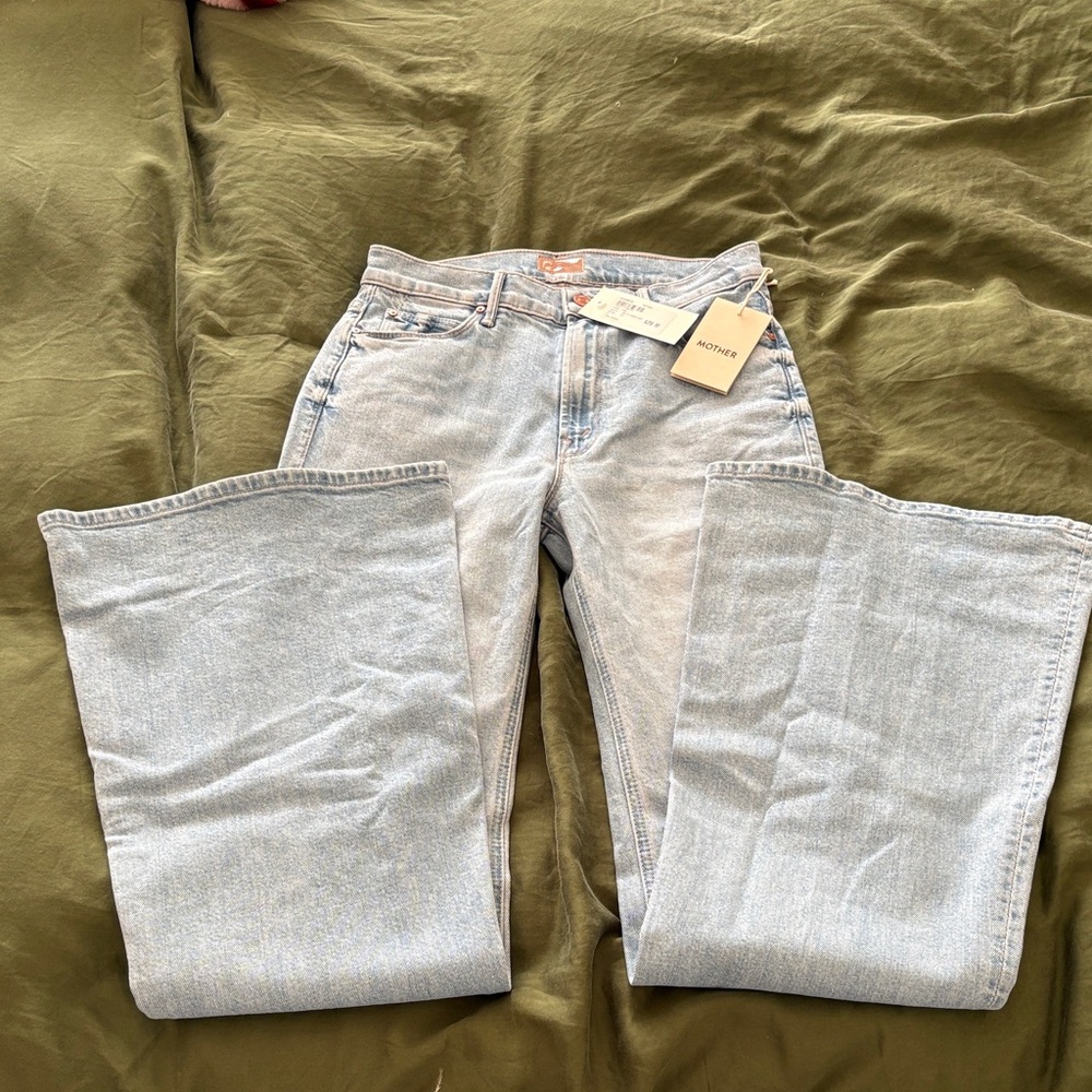 MOTHER Light Blue Flare Jeans